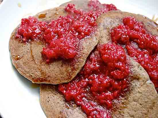 Gluten Free Buckwheat Banana Pancakes