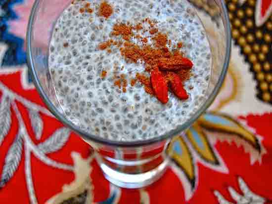 Raw Lucuma Chia Pudding